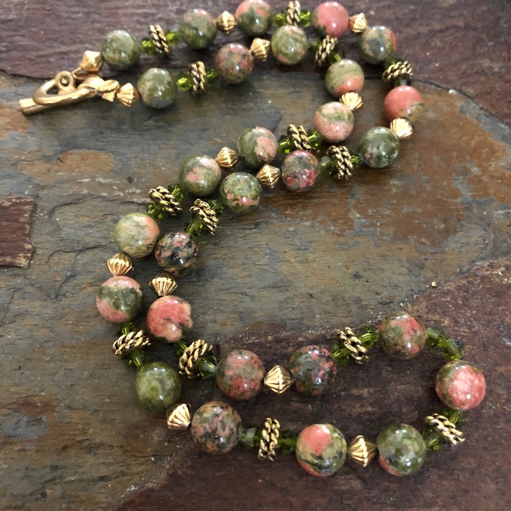 SOLD. GENUINE UNIKITE NECKLACE. SOLD